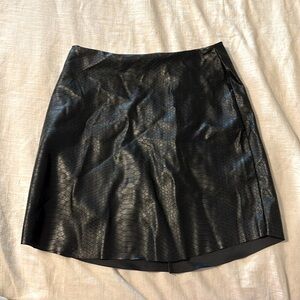 Faux leather skirt